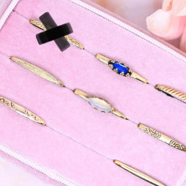 Antieke Victoriaanse lingeriespeld blauwe steen handige pin broche kettingverlenger bedelhouder Edwardiaanse sieradencollectie uniek cadeau voor haar