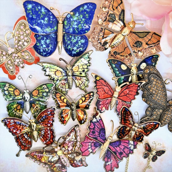 Vintage MONET butterfly stick pin | butterfly jew… - image 10