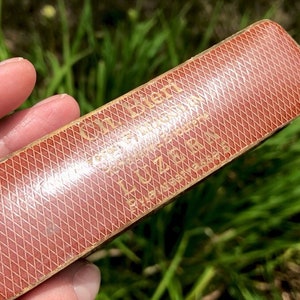 Joyero vintage LUZERN Suiza, caja coleccionable con bisagras, patrón de diamantes marrones con detalles dorados, caja de cartón liviana, regalo para ella