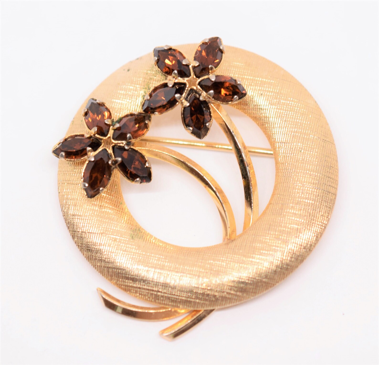 Vintage gold circle brooch lot Gold Filled A&Z Winard brooch Etsy