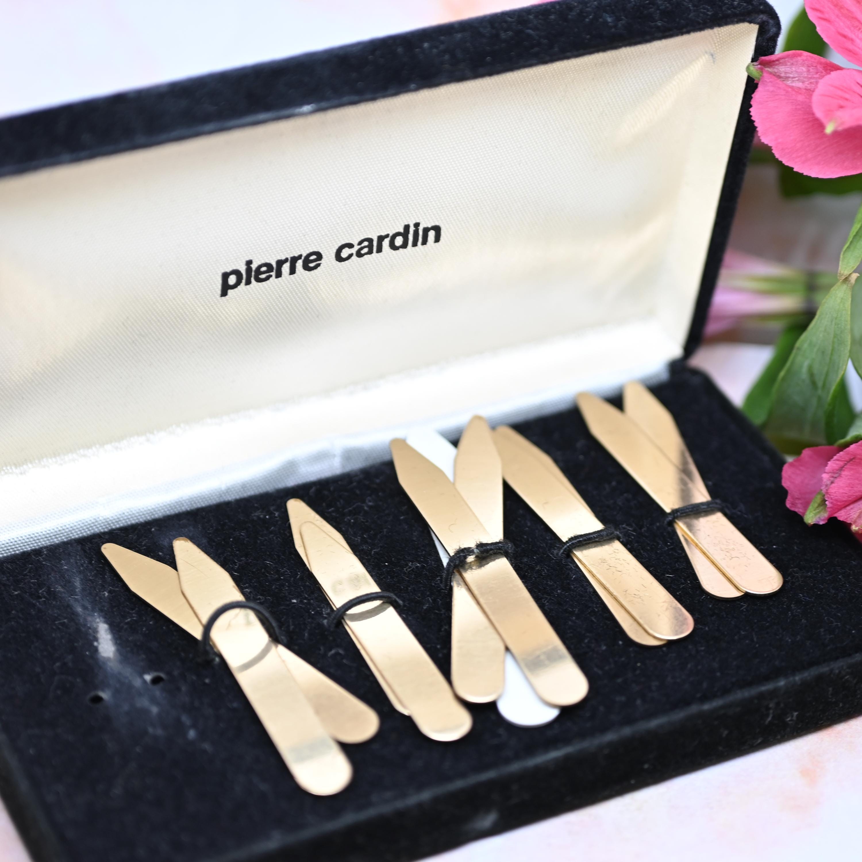 ヴィンテージ ピエール カルダン カラーステイ ゴールドトーン 2インチ