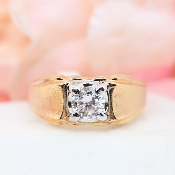 Men's Size 13 Ring 14k HGE by Vargas Lindenwold Midcentury Cubic Men's Size 13 Ring 14k HGE by Vargas Lindenwold Midcentury Cubic