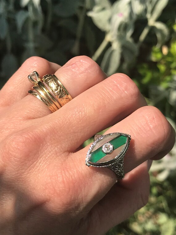 Anillos art deco antiguos cheap