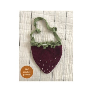 Strawberry Crossbody Purse Crochet Pattern PDF Download