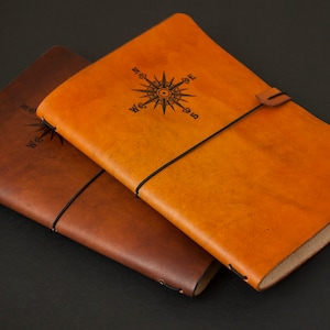 Travelers Notebook Cover | Refillable Journal Cover | A5 | A6| Field Notes | Personnel | Passport