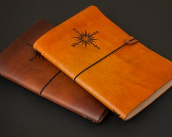 Travelers Notebook Cover | Refillable Journal Cover | A5 | A6| Field Notes | Personnel | Passport