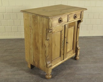 23501 Dressoir half kast Gründerzeit 1880 massief grenen antiek