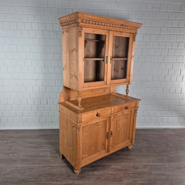 24704 Buffet cabinet Wilhelminian style 1880 solid pine antique