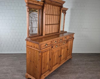 24639 Buffetschrank Sideboard mit Aufsatz 1,95 m Kiefer im Gründerzeitstil