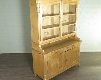 24252 Buffetschrank Schrank Biedermeier 1850 massiv Kiefer Antik