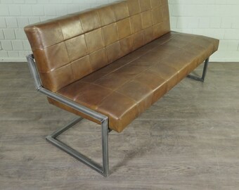 24235 Bank Sitzbank Industrial Design Leder 1,62 m