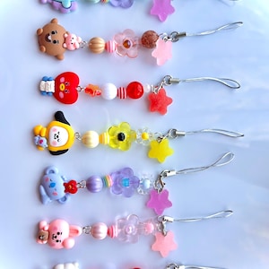 BT21 BTS Phone Charms / Keychains / Concert Bag Accessory Kpop
