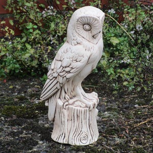 Lotti - Búho de cerámica resistente a las heladas - Lechuza - Figuras de jardín - Animales de jardín - Pájaros búho - Cerámica de jardín - Jardín decorativo - Terraza - Entrada