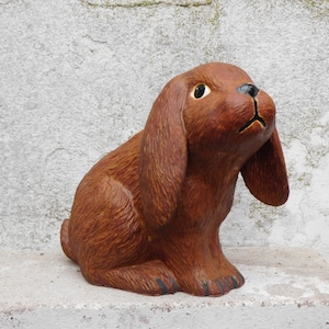 Rabbit with floppy ears - Ceramics - Floppy ear rabbit - Ceramic rabbit - Garden ceramics - Easter decoration - Easter decoration - Terrace - Entrance -