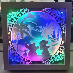 Stitch Nightlight, Lilo and Stitch, Personalized Lamp, Disneyland