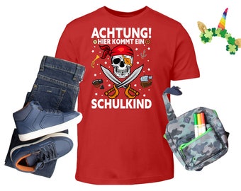 Pirat Schulkind 2022 Schulanfang Einschulung Shirt - Piraten Schulkind Geschenk Kinder T-Shirt