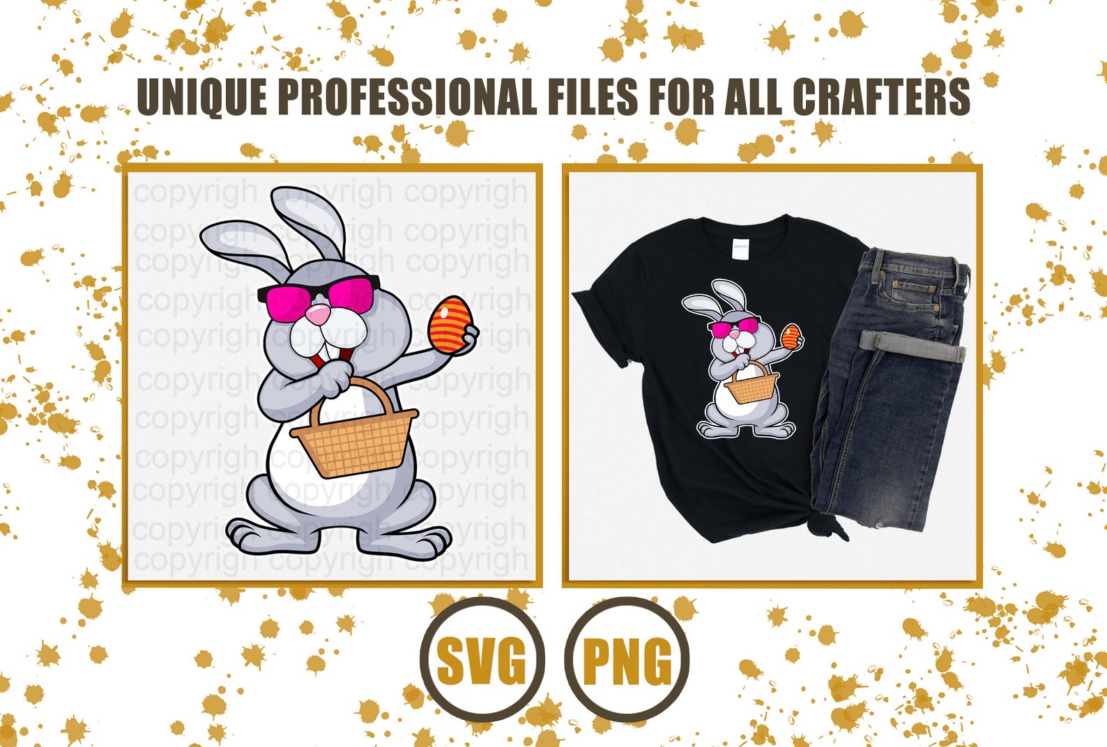 Download Dabbing Easter Bunny SVG and Png / Clipart PNG SVG / Bunny ...