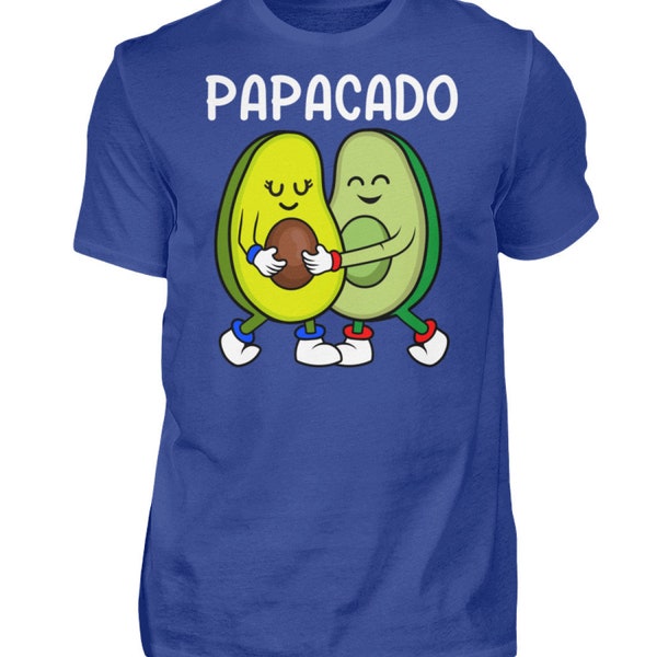 Papacado Shirt - Geschenk werdender Papa - werdender Vater 2022 Geschenk Shirt - Babyankündigung Geschenk für Vater - Avacado Papa Shirt