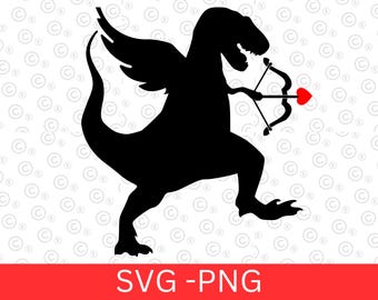 Valentine's Day Dinosaur SVG - Loveasaurus PNG - Valentine Dino Cut File - Valentine Day Dinosaur - Love Dino