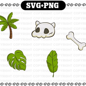 Dinosaur Elements Svg - Dinosaur VG - Dino Cut File - Dinosaur SVG Cutting Files
