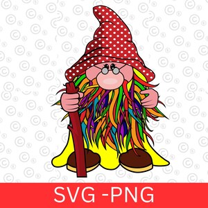 Cute garden gnomes sublimation - Gnomes png + svg - Gnome clipart colliction - Funny gnomes clip art - Gnome svg for cricut - Commercial use