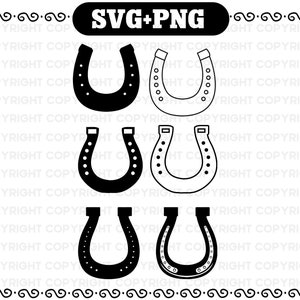 Horseshoe svg - Horseshoe outline svg - Horseshoe cutting file svg cricut - Horseshoe png