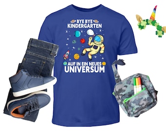 Schulkind 2022 Weltraum Schulanfang Einschulung Shirt - Astronaut Schulkind Geschenk Kinder T-Shirt
