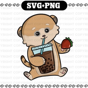 Boba Tea Giraffe Plotterdatei - Bubble Tea Giraffe SVG