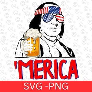 Benjamin Franklin Ben Drankin Beer PNG and SVG - Merica 4th Of July funny design for printing - Fourth of July the independence Day PNG Svg