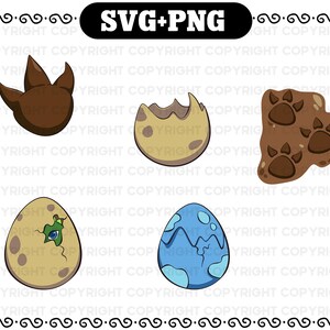 Dinosaur Elements Svg - Dinosaur VG - Dino Cut File - Dinosaur SVG Cutting Files