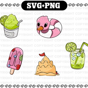 Summer SVG and PNG - summer Beach svg cutting file - Vacation svg cricut