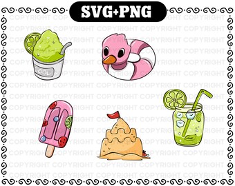 Summer SVG and PNG - summer Beach svg cutting file - Vacation svg cricut