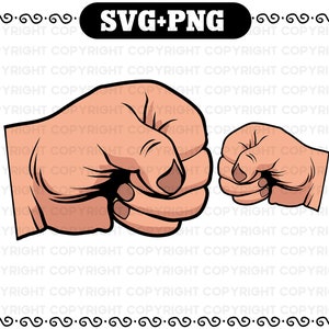 Father and son hand SVG and PNG - Fist bump svg - father son fist bump svg - papa and grandson svg - father’s day svg cut file for cricut