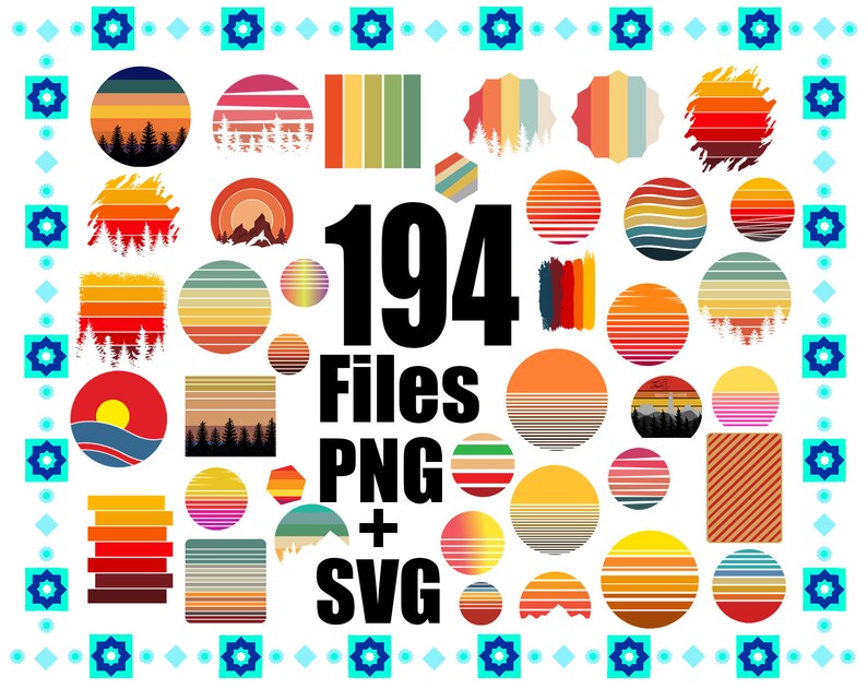 Download Big Bundle Sunset Bundle 194 Retro Vintage Sunset Svg Png Files Retro Circle Vintage Circle Cut File Png Svg Sunset Silhouette Drawing Illustration Digital Deshpandefoundationindia Org