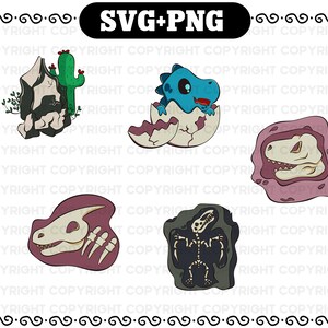 Dinosaur Elements Svg - Dinosaur VG - Dino Cut File - Dinosaur SVG Cutting Files