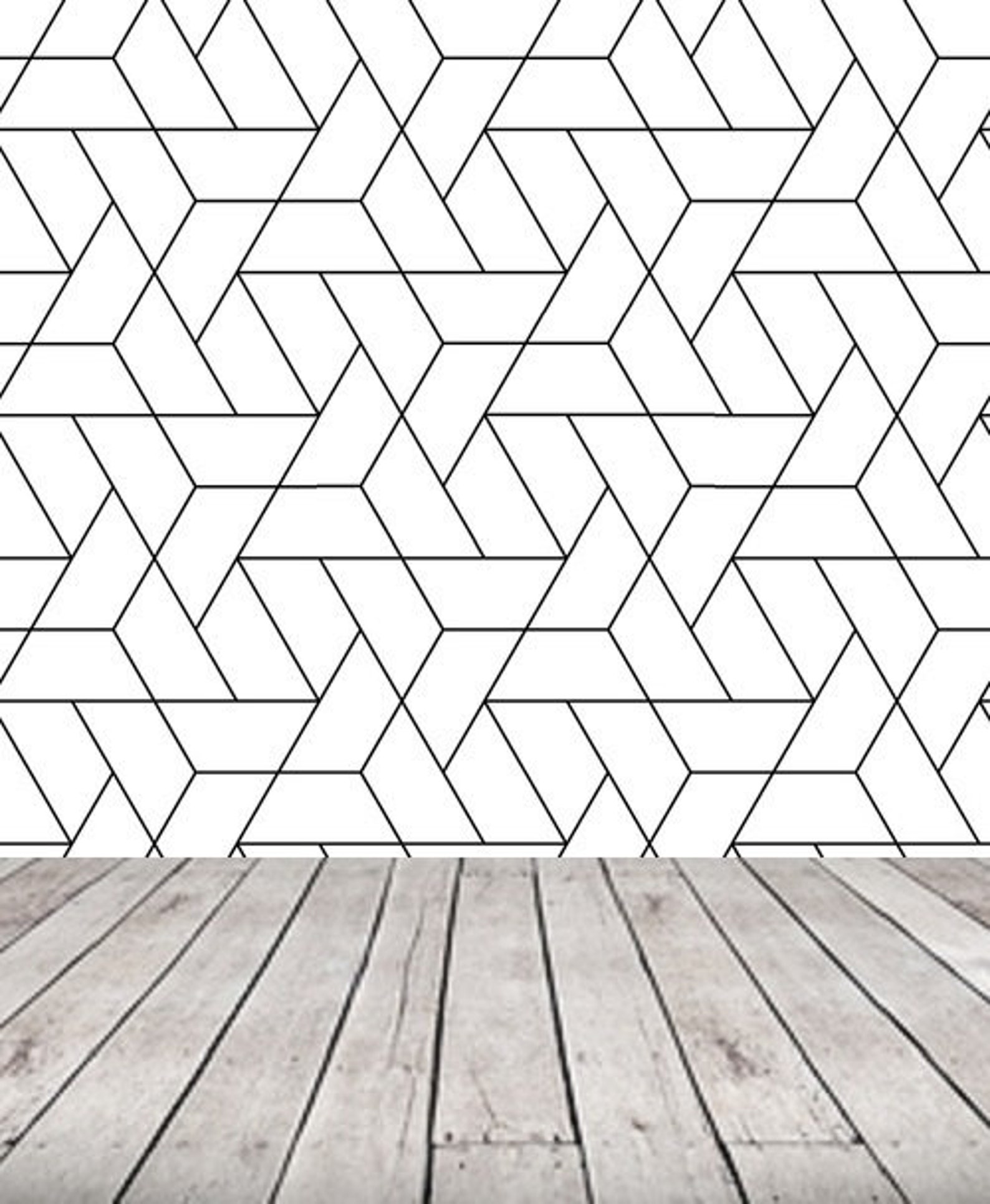 Geometric monochrome wallpaper self adhesive wallpaper Etsy