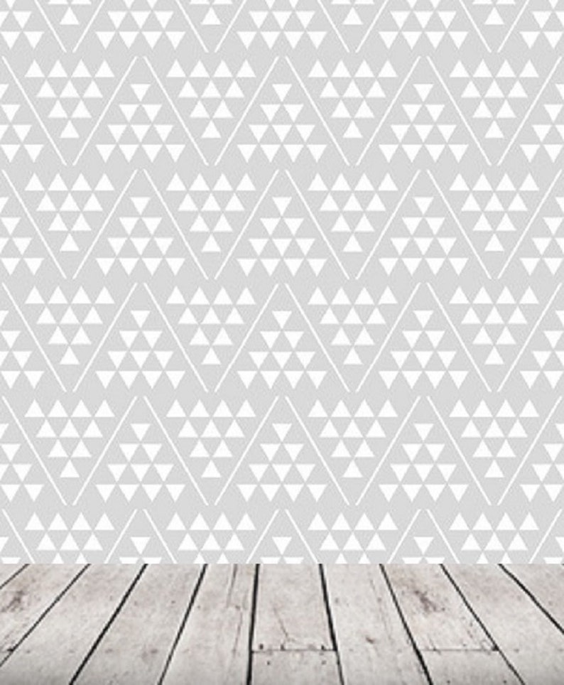 Grey Abstract Geometric Wallpaper Self Adhesive Wallpaper Etsy UK