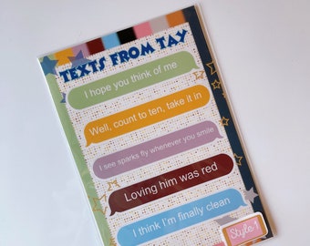 Texts from Tay-10 pack of stickers/5 different styles/text message stickers/sticker pack