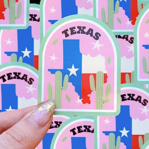 Texas waterproof sticker|texas sticker|state sticker|states sticker