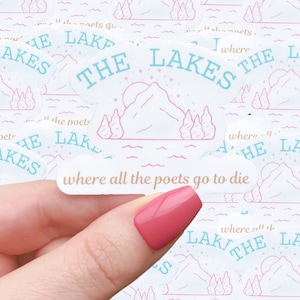 The Lakes waterproof sticker|waterproof sticker|pop culture