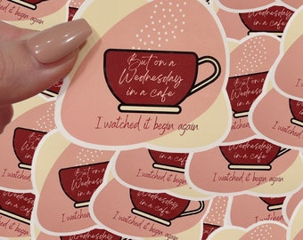 Begin again waterproof sticker