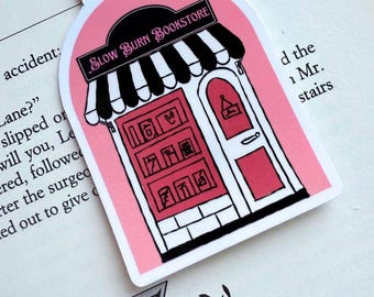 Slow Burn romantic trope magnetic bookmark|red slow burn bookmark