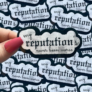 My reputation waterproof sticker|waterproof sticker|pop culture