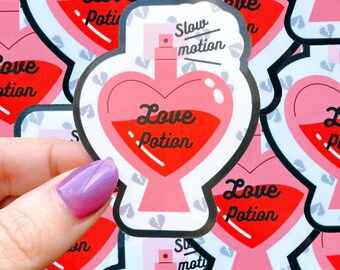 Slow motion, Love Potion waterproof sticker|waterproof sticker|pop culture