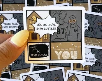 So High School comic style Waterproof sticker|poet sticker