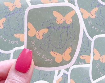 This is me trying waterproof sticker|waterproof sticker|pop culture
