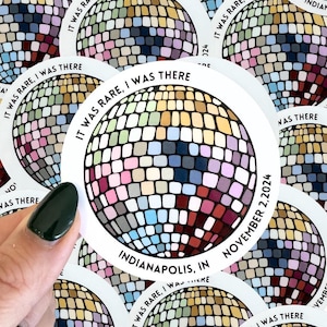 Custom Eras disco sticker| tour merch| tour sticker|waterproof sticker