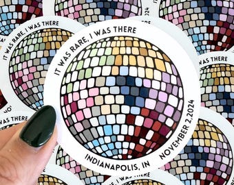Custom Eras disco sticker| tour merch| tour sticker|waterproof sticker