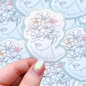 Lost in my mind waterproof sticker|waterproof sticker|pop culture