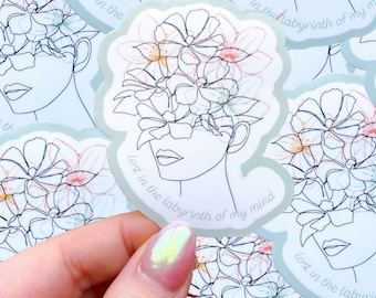 Lost in my mind waterproof sticker|waterproof sticker|pop culture